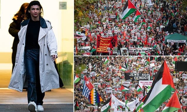 Cover Image for London: Woman Found Guilty for Anti-Israel Banner at Pro-Palestine Protest