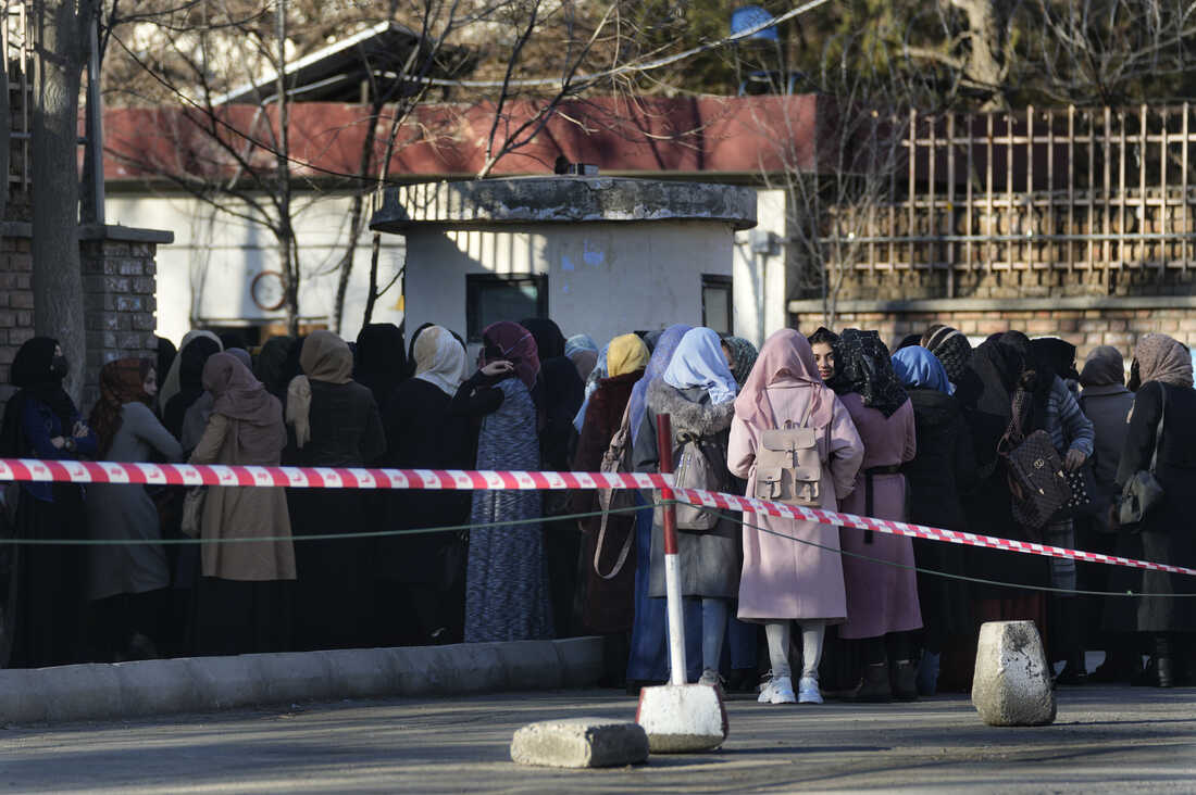Cover Image for Ban On Afghan Women Remains As  Universities Reopen With Male Students Flooding In